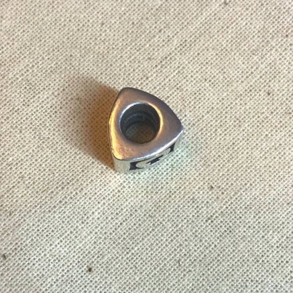 Pandora Retired Letter C Alphabet Block Charm - Picture 3 of 3